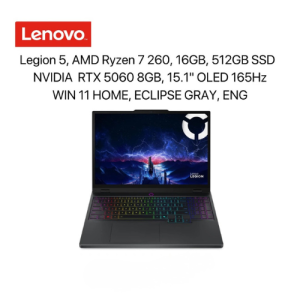 Lenovo Legion 5 AMD Ryzen 7 260 | RTX 5060 8GB | 15.1″ OLED 165Hz Gaming Laptop Sri Lanka